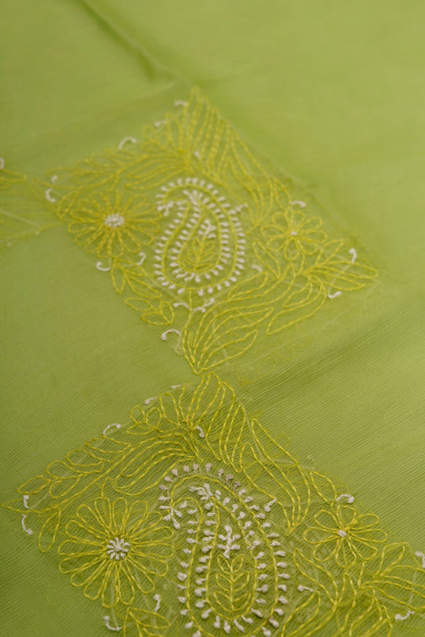Green and Yellow Paisley Stole