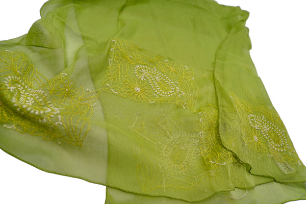 Green & Yellow Paisley Stole